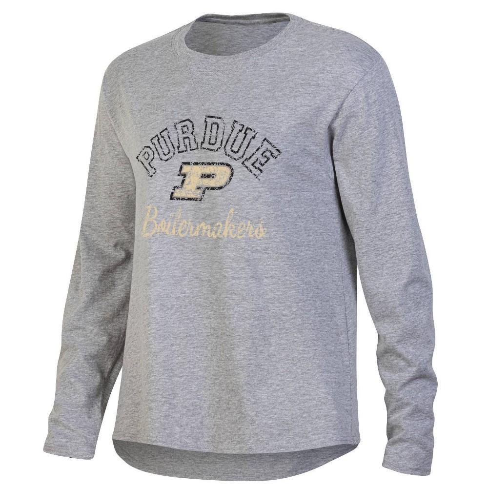 NCAA Purdue Boilermakers Womens Gray Long Sleeve T-Shirt product image