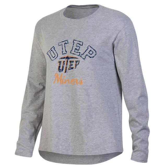 NCAA UTEP Miners Womens Gray Long Sleeve T-Shirt Product Image