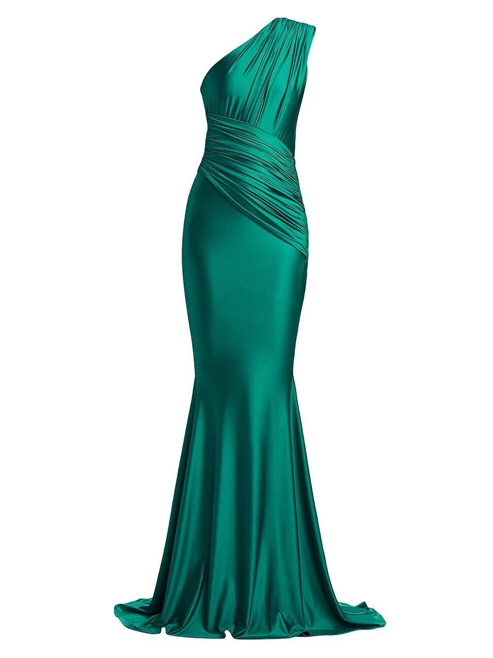 Womens Aquarius One-Shoulder Mermaid Gown Product Image