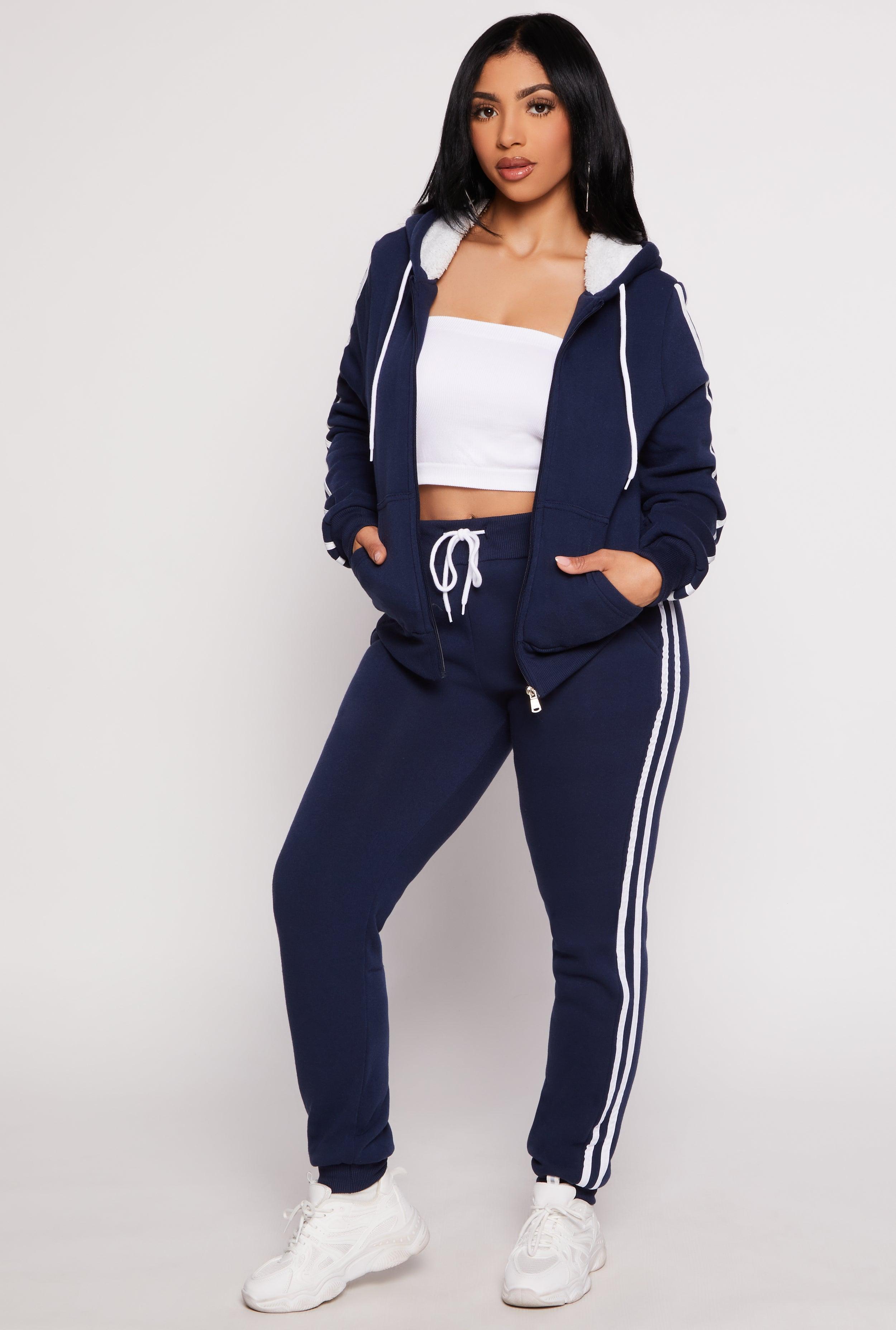 Womens Varsity Stripe Drawstring Joggers Product Image