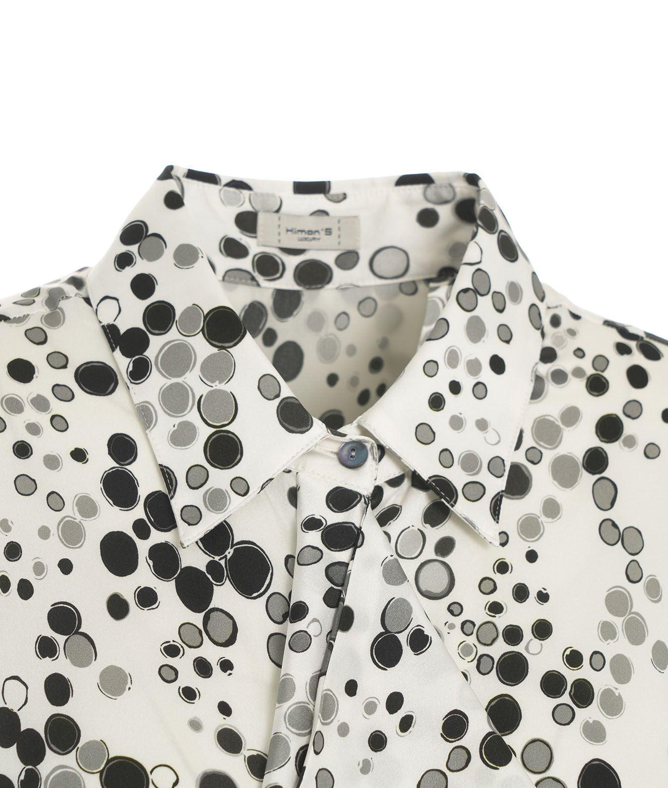 Blouse with ruffles and dots Product Image