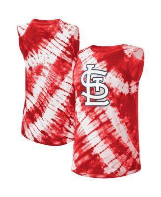 Womens Touch Red St. Louis Cardinals Money Ball Tie-Dye Tank Top Product Image