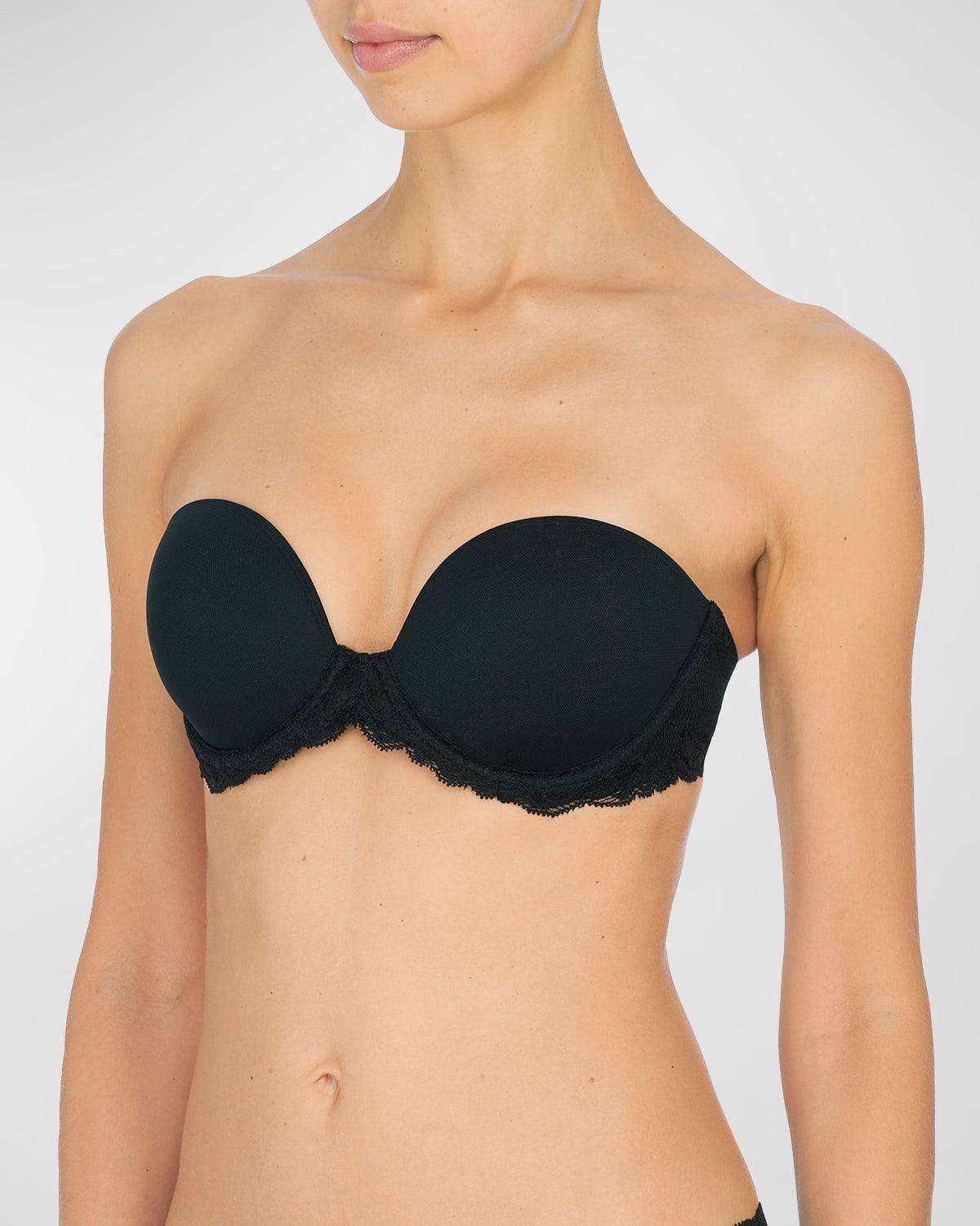 Womens Feathers Plunge Strapless Bra Product Image