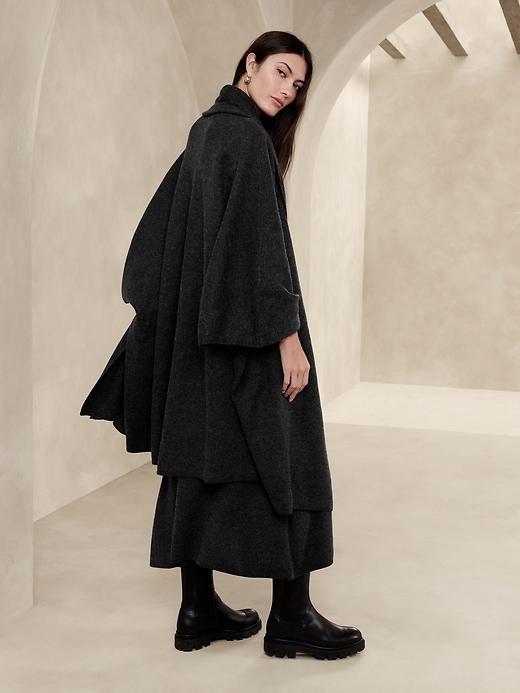 Elena Wool Scarf Cape Product Image