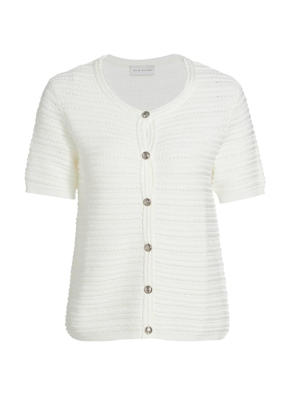 Womens The Jenny Pointelle Cardigan Product Image