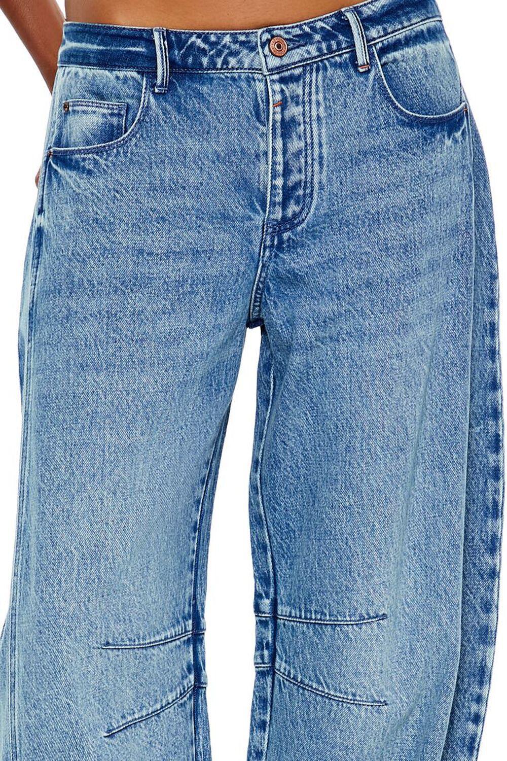 Mid-Rise Baggy Barrel Jeans | Forever 21 Product Image