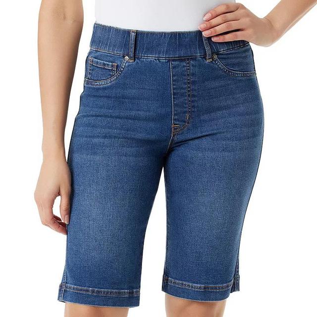 Womens Gloria Vanderbilt Smoothing Shape Effect Bermuda Shorts Product Image