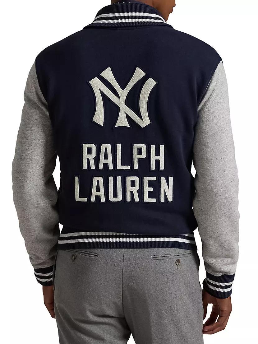 Logo Cotton-Blend Fleece Varsity Jacket Product Image