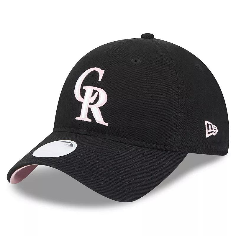 New Era Womens Black Colorado Rockies 2024 Mothers Day 9TWENTY Adjustable Hat Product Image