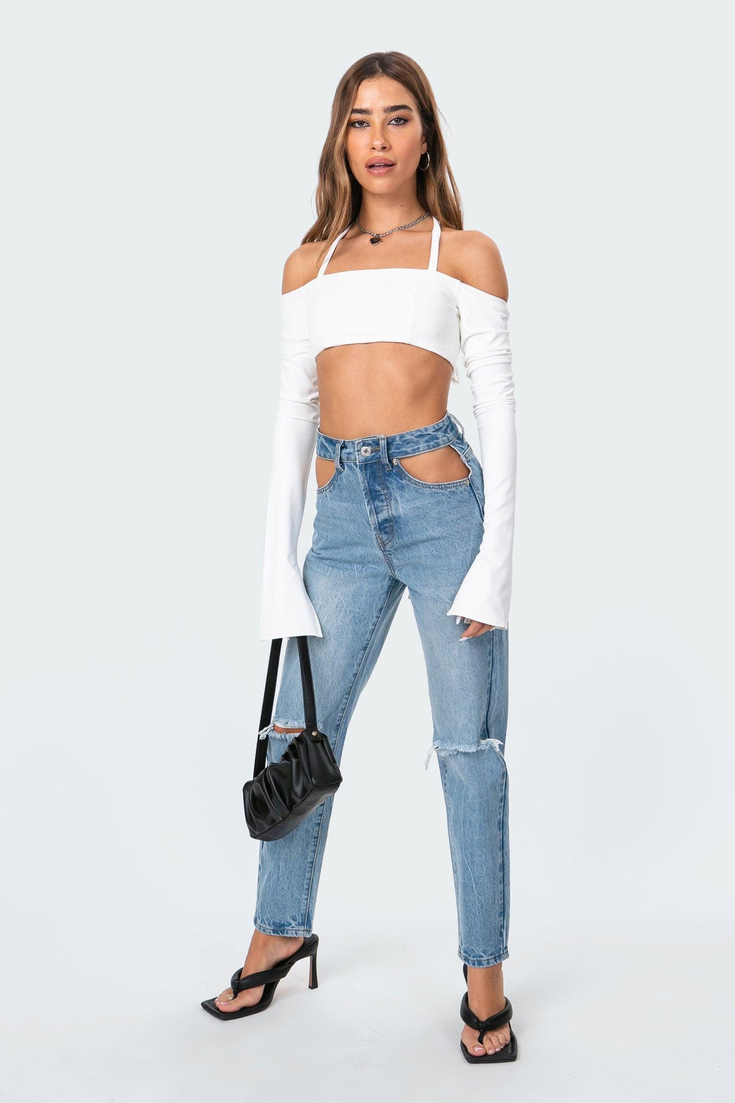 Aliyah Off Shoulder Crop Top Product Image