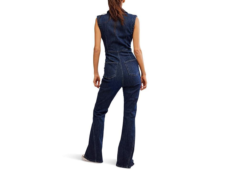 Free People Crvy Ring The Alarm One-Piece (Siren) Women's Jeans Product Image