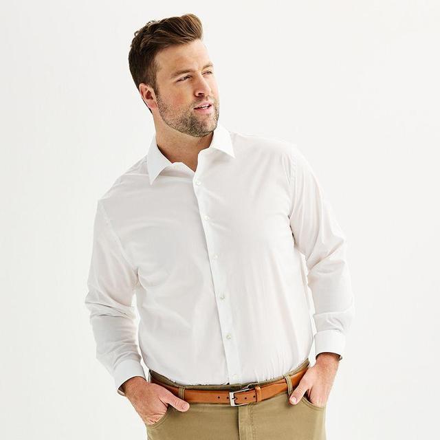 Big & Tall Apt. 9 Premier Flex Spread-Collar Dress Shirt, Mens Product Image