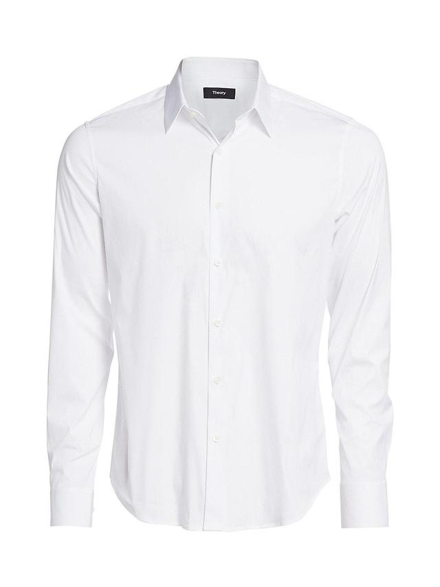 Mens Sylvain Wealth Poplin Long-Sleeve Shirt Product Image