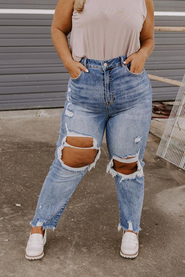 Risen The Maya High Waist Distressed Jean Curves Product Image