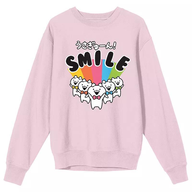 Juniors Usagyuun Smile Graphic Sweatshirt, Womens Product Image