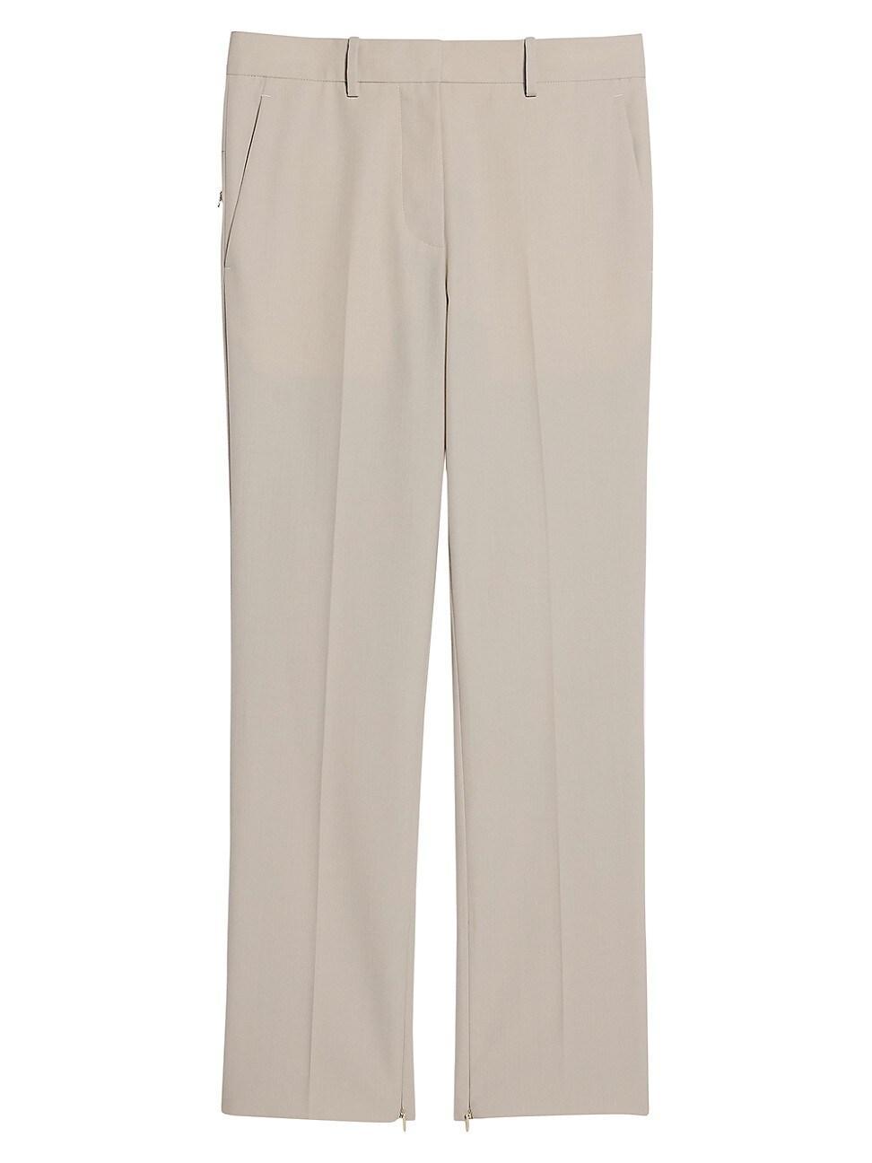 Womens Virgin Wool Slim-Fit Crop Pants Product Image