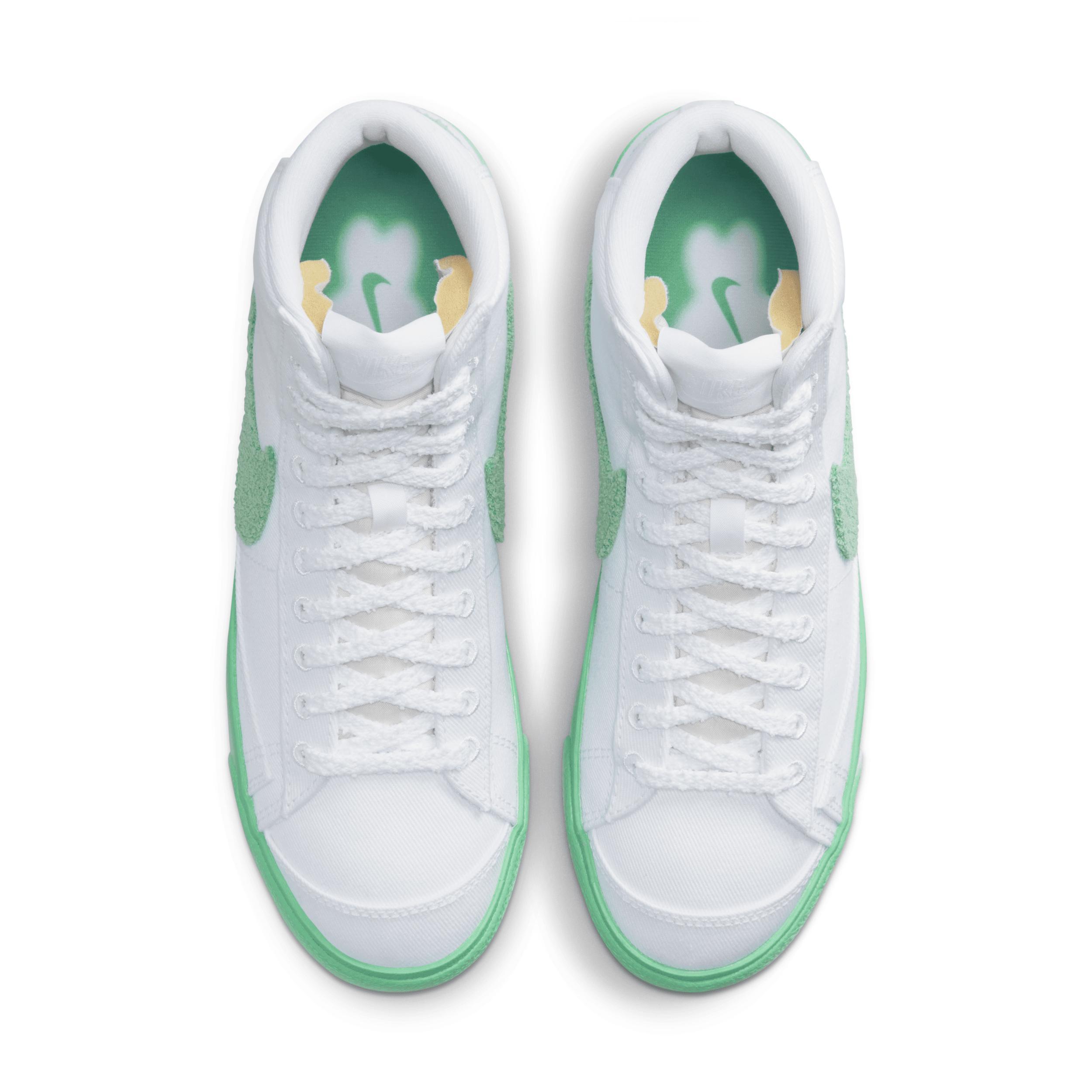 Nike Womens Nike Blazer Mid 77 - Womens Shoes Green/White Product Image