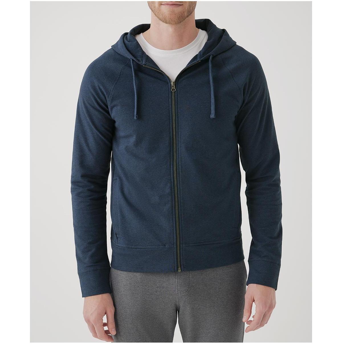 Pact Mens Cotton Stretch French Terry Zip Hoodie Product Image