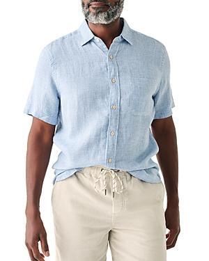 Faherty SS Palma Linen Shirt Basketweave) Men's Jacket Product Image