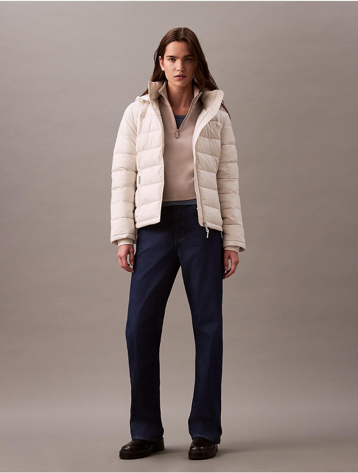 Calvin Klein Womens Lightweight Puffer Jacket - White - M Product Image