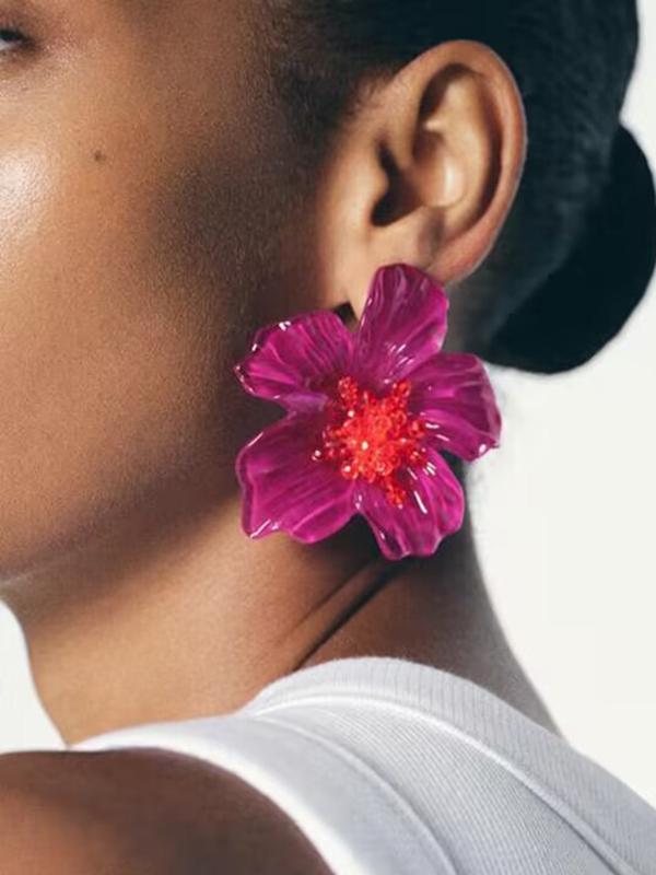 Flower Shape Earrings Accessories Product Image