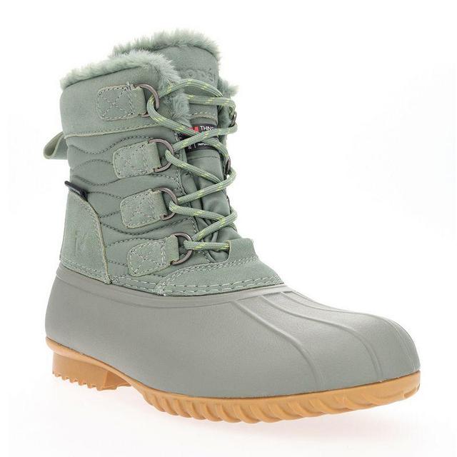 Propet Ingrid Womens Waterproof Winter Boots Wild Green Product Image