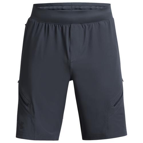 Under Armour Mens Under Armour Unstoppable Cargo Shorts - Mens Black/Downpour Grey Product Image