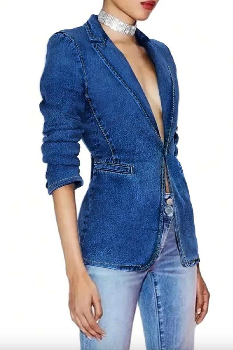 Tawny Denim Blazer Product Image