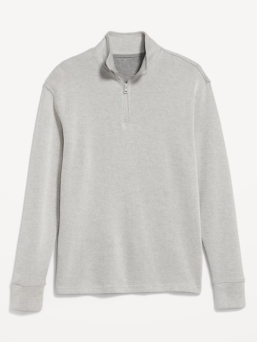 French Rib Quarter-Zip Sweater Product Image