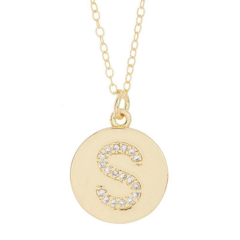 brook & york Madeline 14K Gold Plated Initial Pendant Product Image