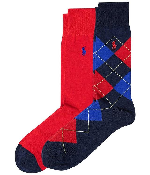 Polo Ralph Lauren Argyle Crew Socks 2-Pack Product Image