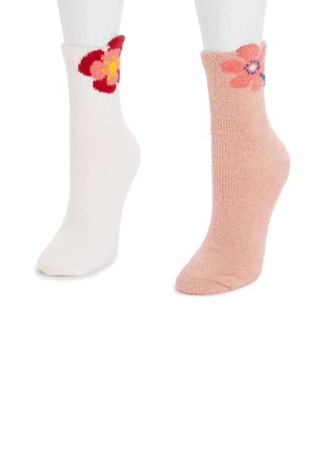 MUK LUKS Womens 2 Pack Boxed Cozy Crew Socks Product Image