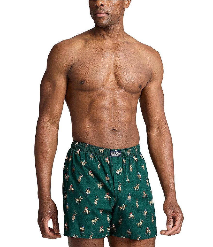 Polo Ralph Lauren Polo Player Printed Woven Boxer Briefs Product Image