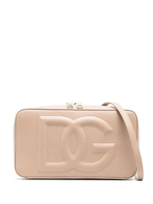 Small Dg Logo Camera Bag In Cipria Product Image