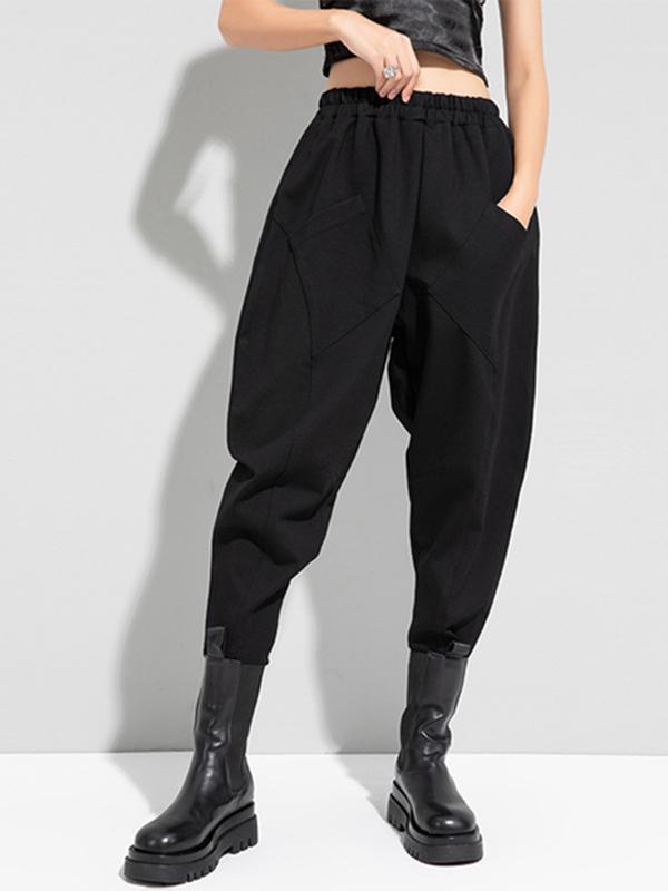 Stylish Solid Elasticity Harem Pants Product Image