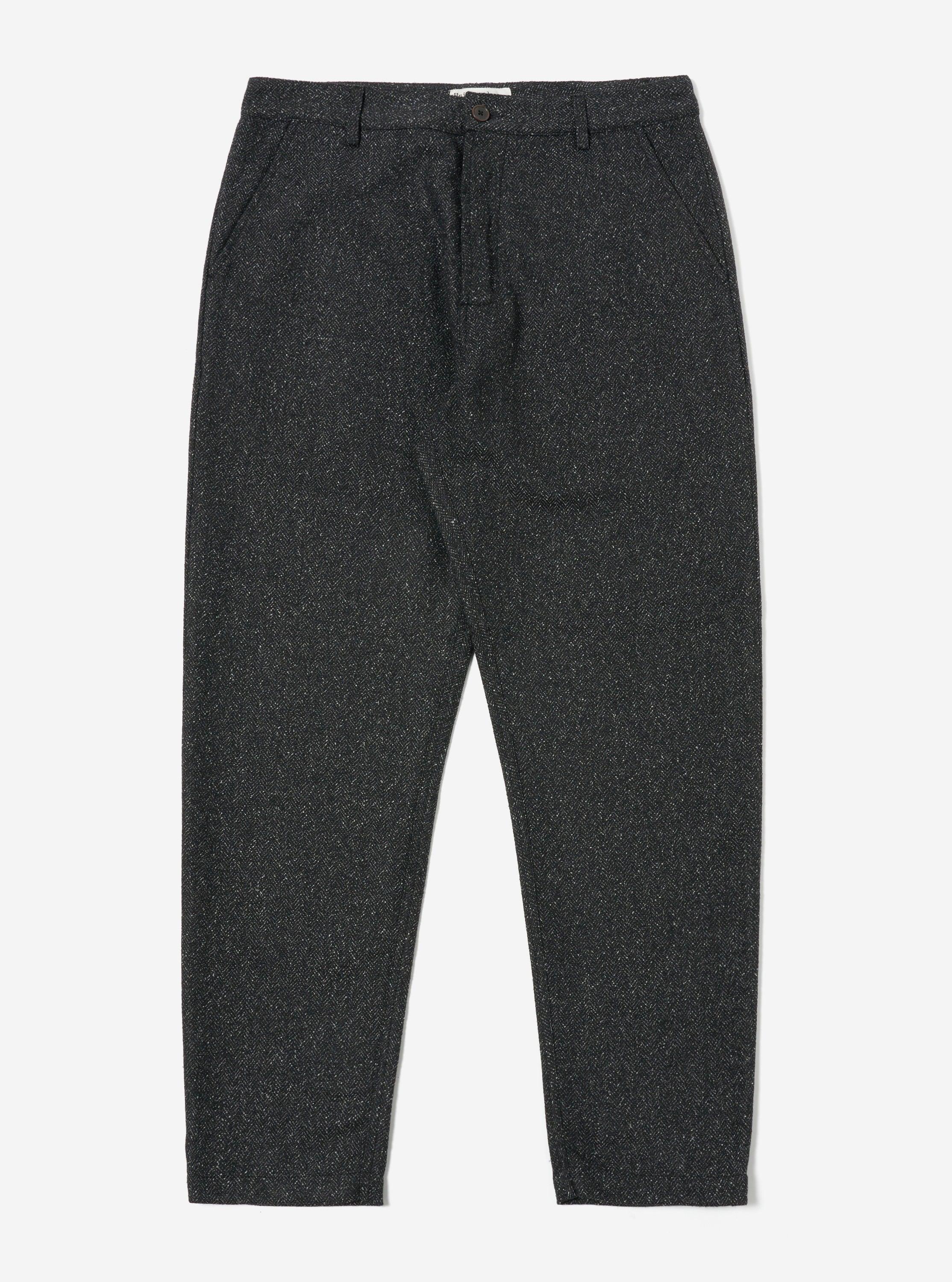 Universal Works Military Chino in Black Levisham Wool Mix Product Image