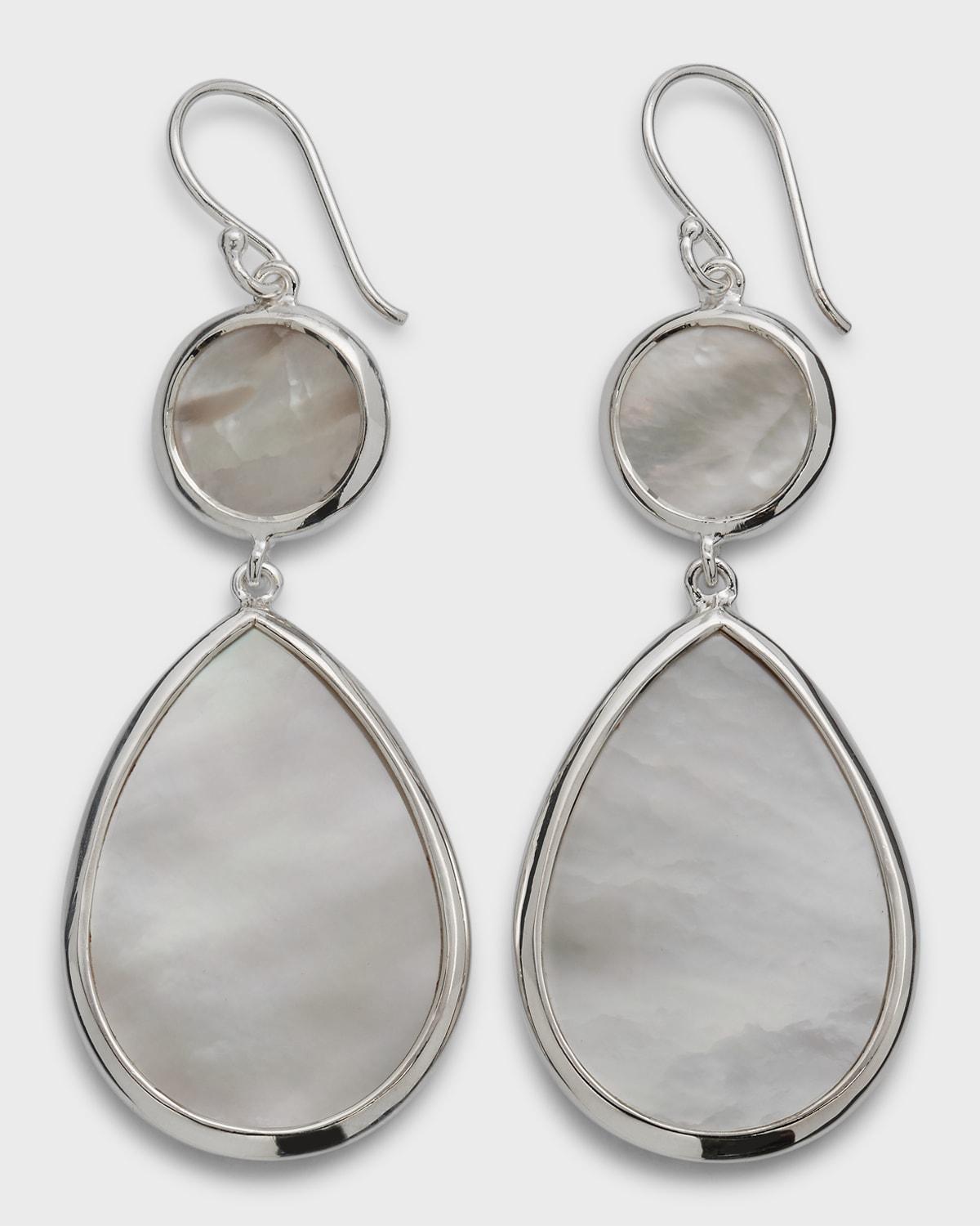 Ippolita Sterling Silver Rock Candy Mother of Pearl Dot & Teardrop Drop Earrings Product Image