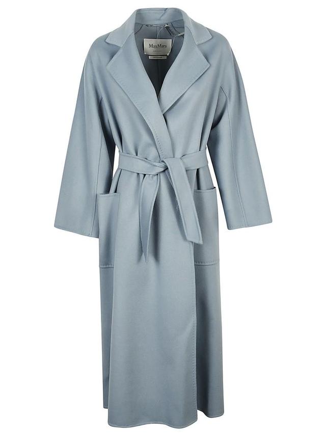 MAX MARA Cadmio Belted Coat In Blue Product Image