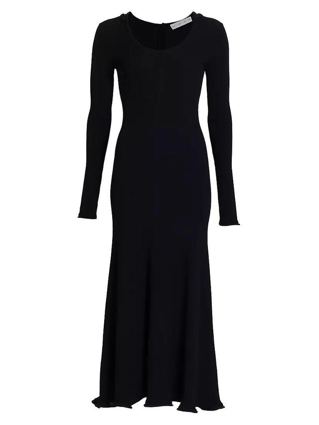 Elie Ribbed Long-Sleeve Maxi Dress Product Image