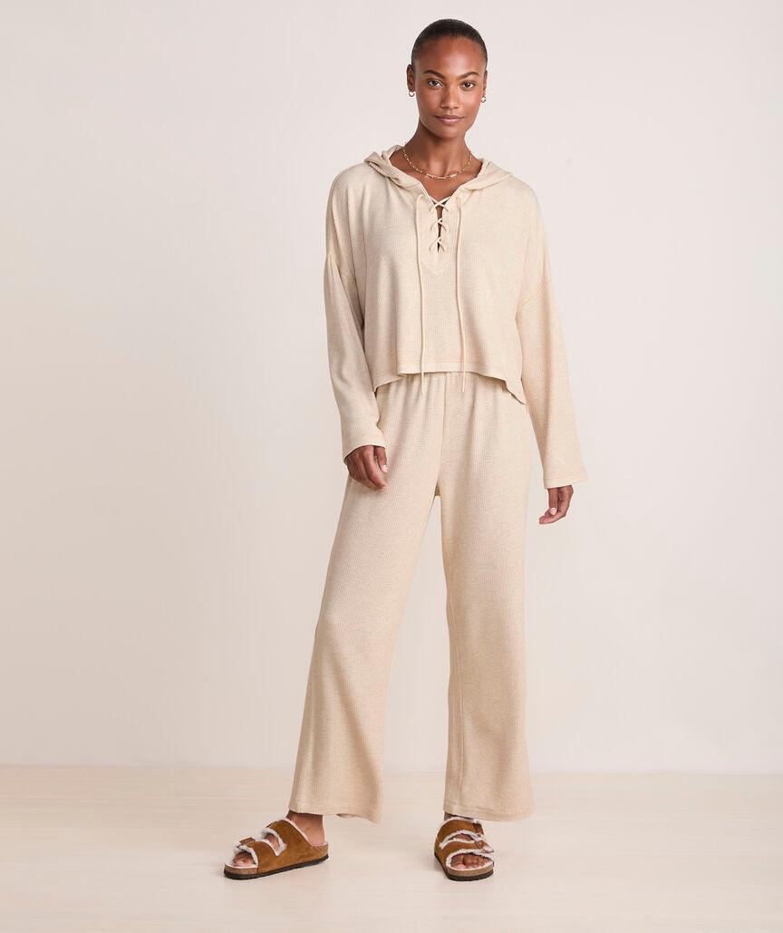 Dreamcloth® Waffle Wide Leg Pants Product Image