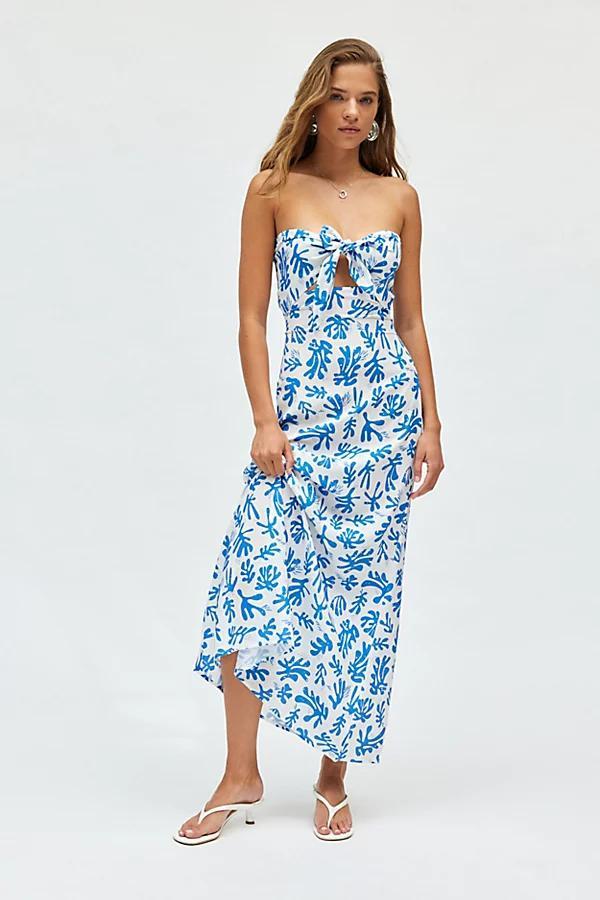 Another Girl Staffie Knotted Bandeau Maxi Dress Womens at Urban Outfitters Product Image