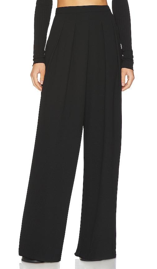 Crepe Pleated Wide Leg Pant Product Image