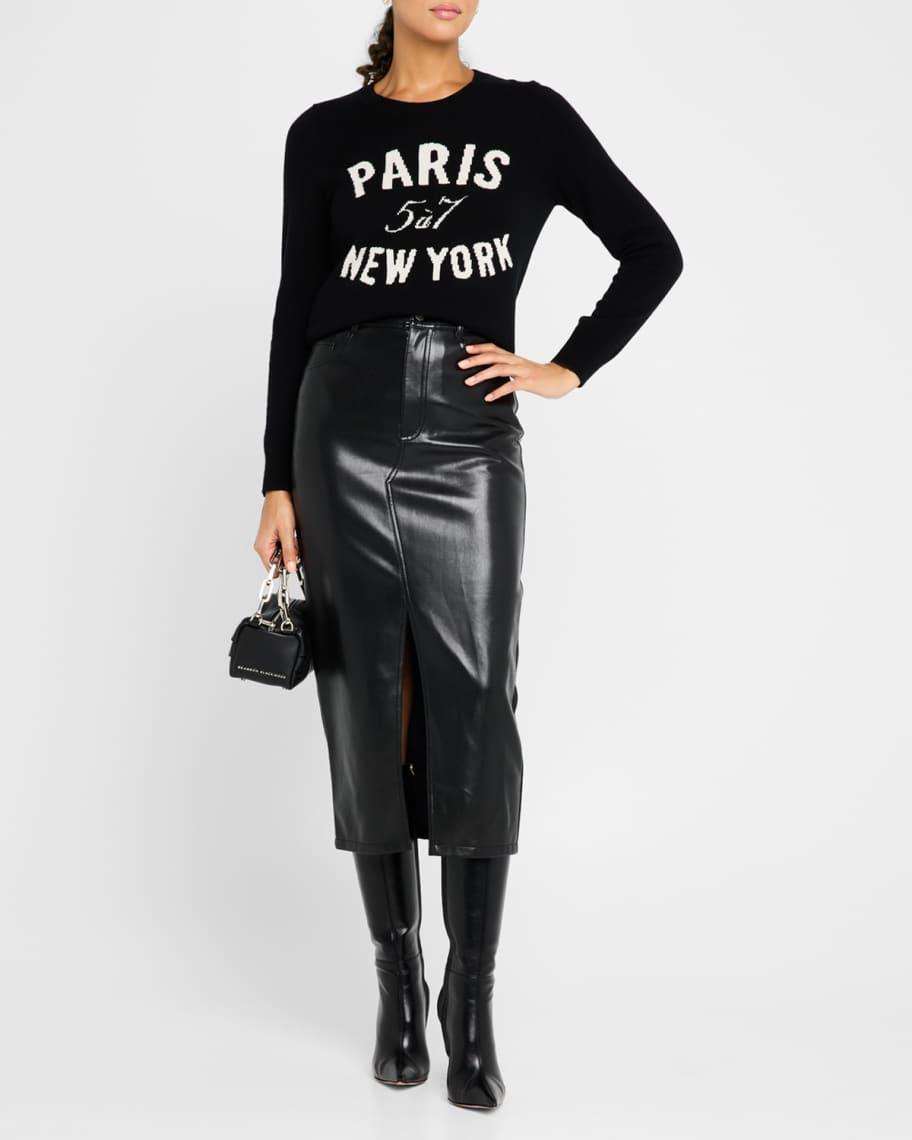 Paris New York Graphic Crewneck Sweater Product Image