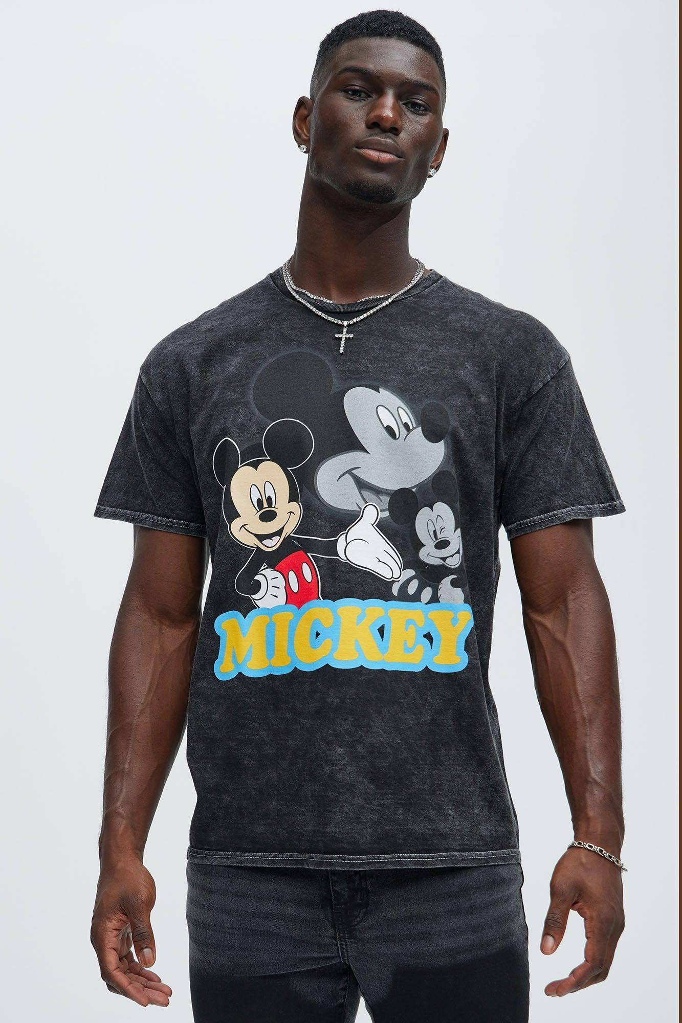 Disney Mickey Mouse Portrait Short Sleeve Tee - Black Wash Product Image