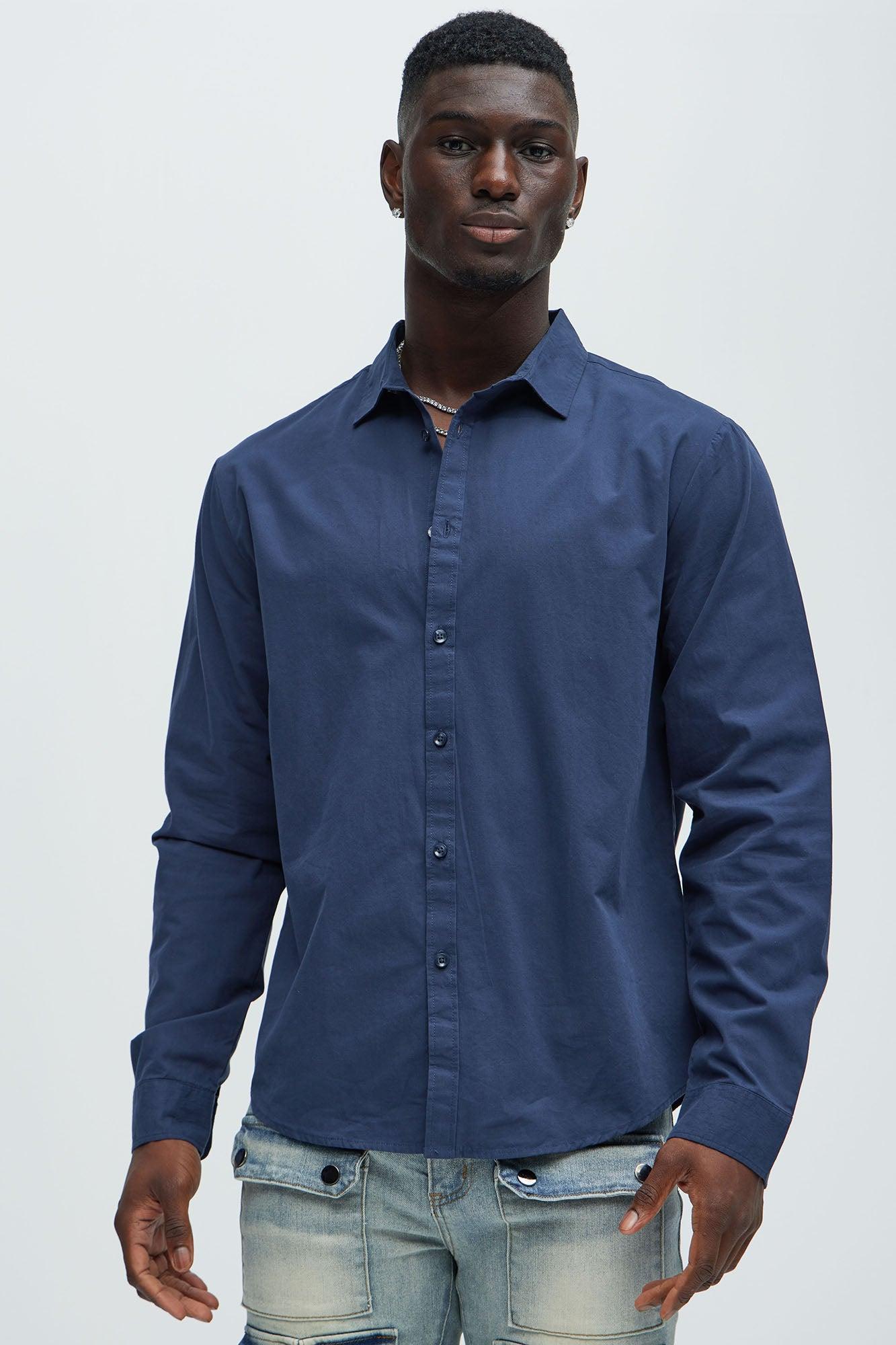 Ryland Button Up Shirt - Navy Product Image