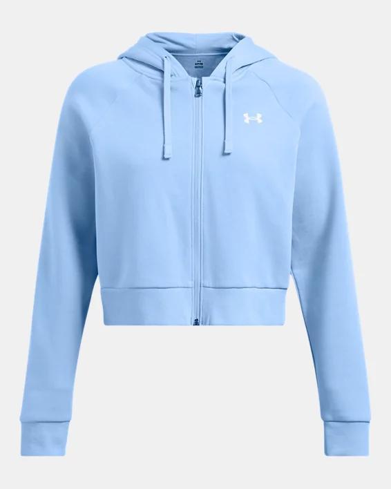 Women's UA Rival Fleece Crop Full-Zip Product Image