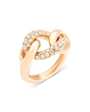 Womens Catene 18K Rose Gold & Diamond Ring Product Image