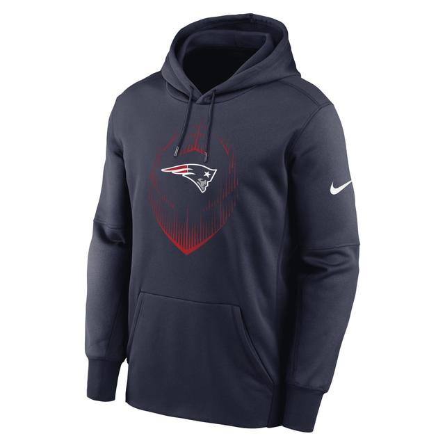 Men's New England Patriots Icon Menâs Nike Therma NFL Pullover Hoodie Product Image