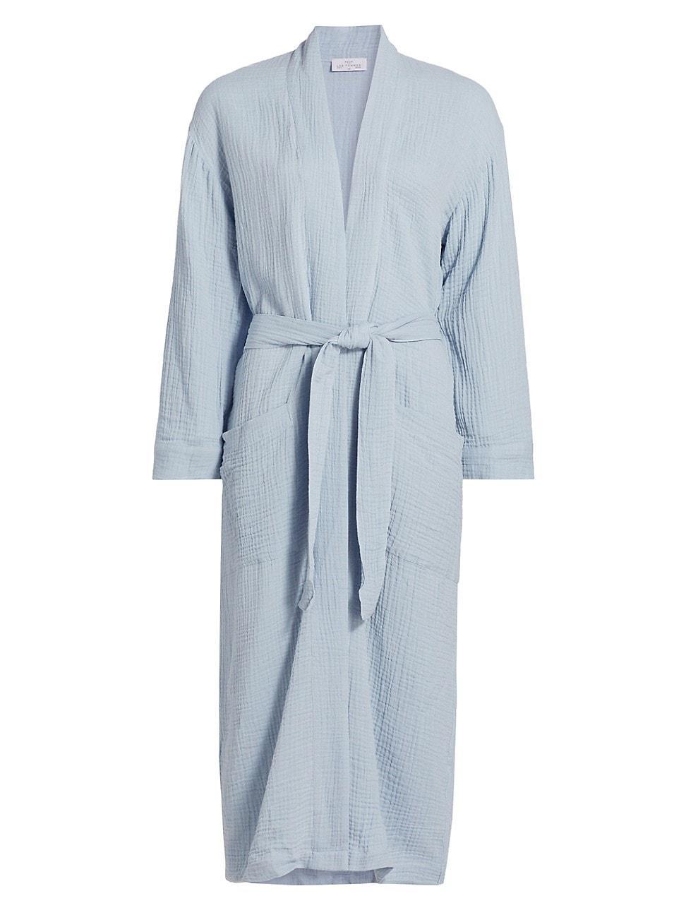 Womens Angel Cotton Gauze Long Robe Product Image