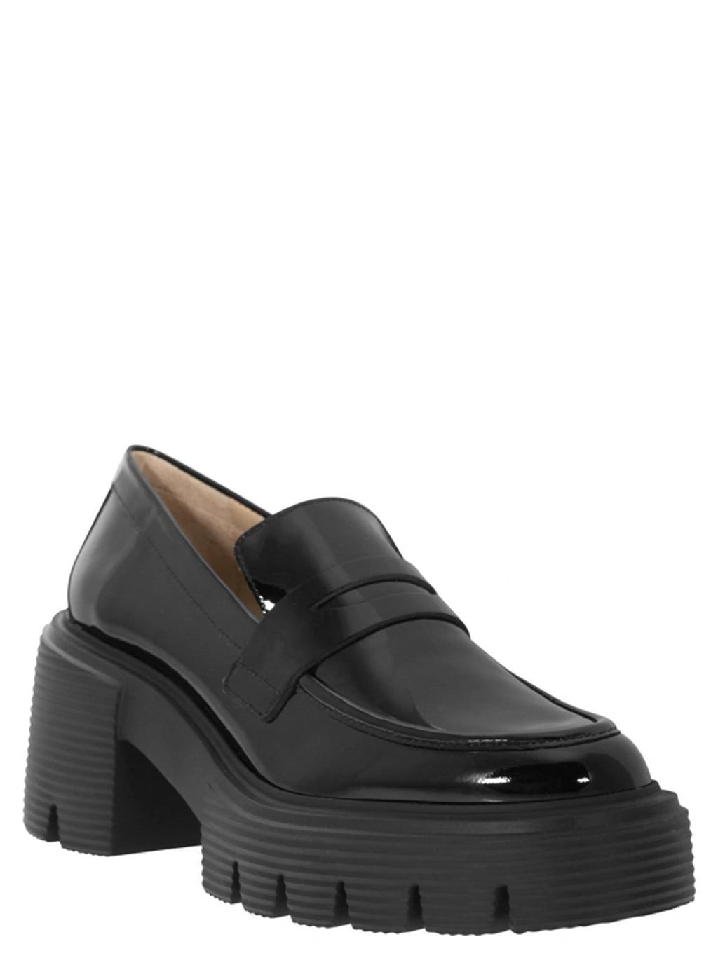 Soho 60mm Platform Leather Loafers In Black Product Image